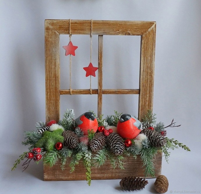 Прелестные окошечки с новогодним настроением