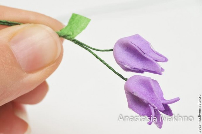 Колокольчики из фоамирана Колокольчики из фоамирана