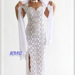 Праздничное платье крючком