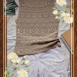 ​Летний топ с эксклюзивными узорами