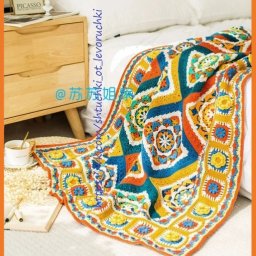 Плед из мотивов