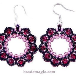 Серёжки из бисера со схемами