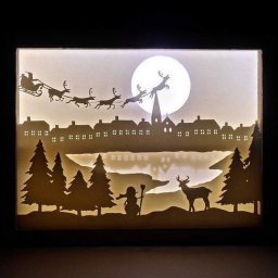 Шикарное новогоднее панно с подсветкой своими руками