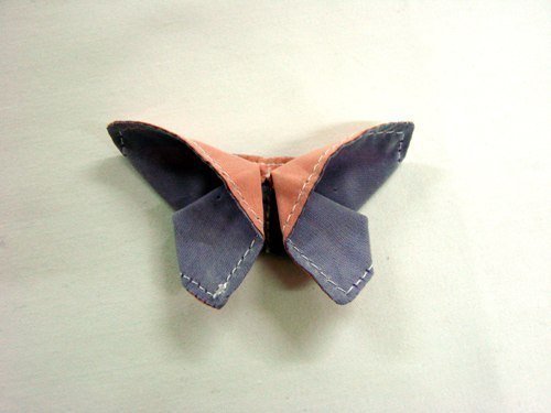 Бабочки оригами из ткани