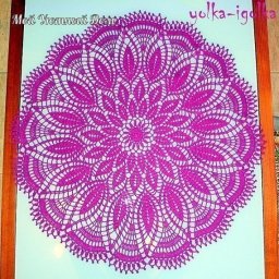 ​Большая салфетка крючком