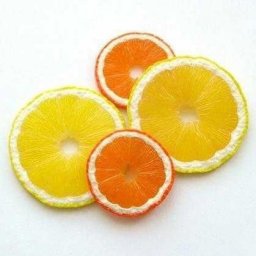 ​Дольки цитрусовых из полимерной глины