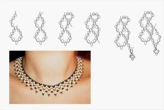 Колье из бисера и бусин: красивые варианты