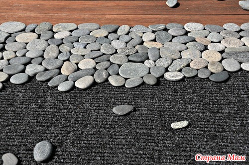 Коврики из гальки: будьте ближе к природе