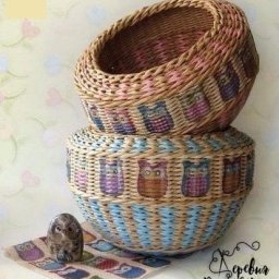 Плетем корзинку из газетных трубочек: мастер-класс