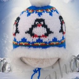 Жаккардовый узор с пингвинами