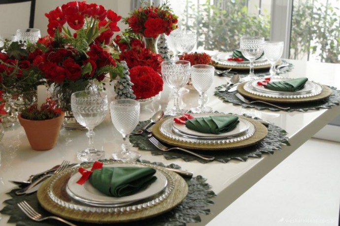 Салфетка в виде ёлочки