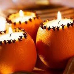 ​Свеча-апельсинка