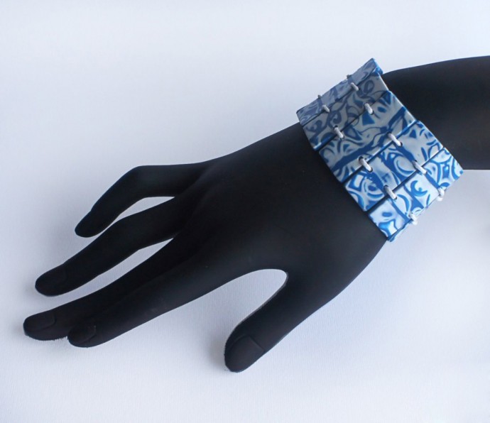 Браслет в технике мокуме гане