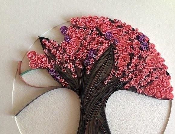 Декоративное панно в технике квиллинг