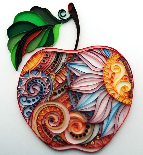 Яблочный квиллинг