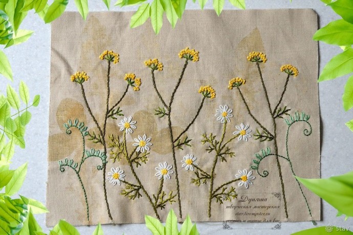 Декор шкатулки хлопком, который окрашен травами Декор шкатулки хлопком, который окрашен травами