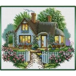 ​Домик со светящимися окнами