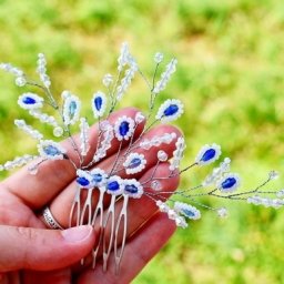 Гребень из бисера и бусин: мастер-класс