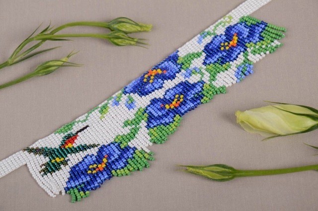 ​Колье из бисера изумительной красоты