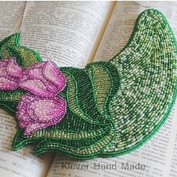 Колье "Тюльпаны в саду"