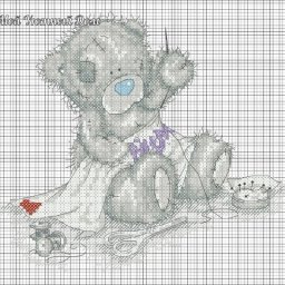 Схемы для вышивки "Мишки Тедди"