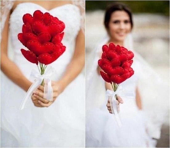 Букет из сердечек Букет из сердечек