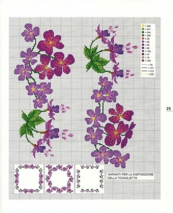 Узоры для вышивки скатертей и салфеток Узоры для вышивки скатертей и салфеток
