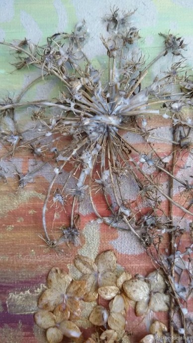 Панно с сухоцветами