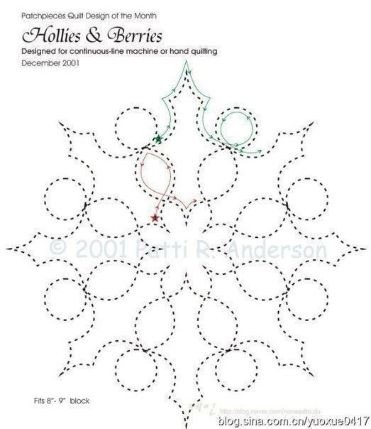 ​Схемы для выстегивания лоскутных покрывал