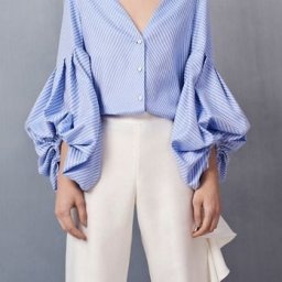 Блузы с объемными рукавами: необычные идеи