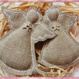 ​Ангелочки из мешковины