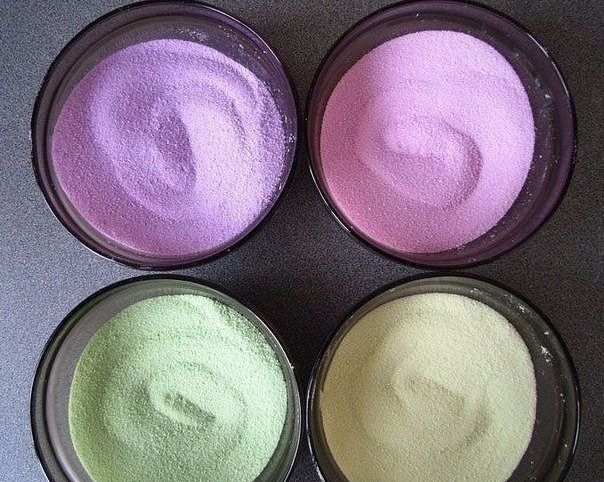 Цветной песок своими руками