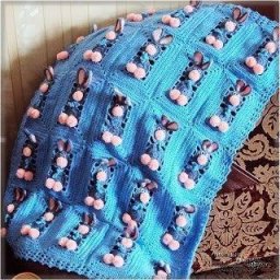 ​Детский пледик с зайками