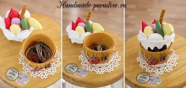 Шкатулка из фетра