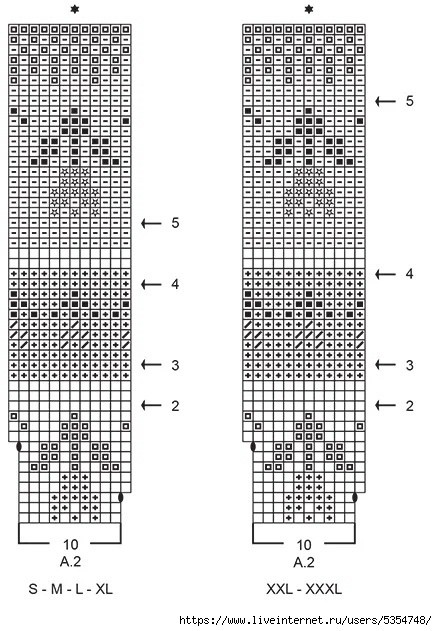 Джемпер спицами "Тюльпанчики"