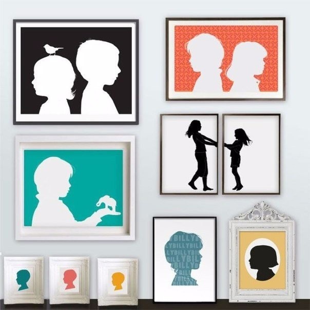 Панно с силуэтами