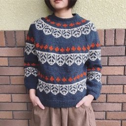 Джемпер с жаккардовыми полосками