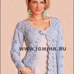 Необычный жакет крючком