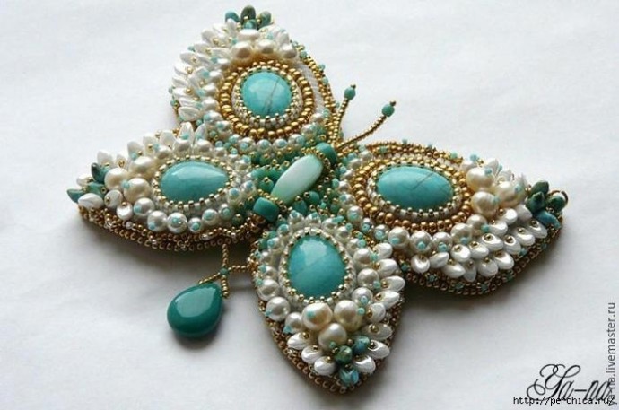 ​Кулон-брошь "Бабочка"