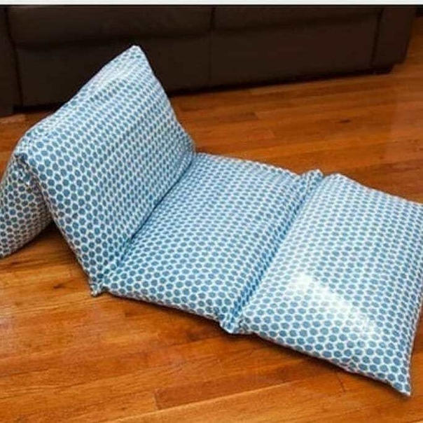 Мобильный матрас-диван из подушек