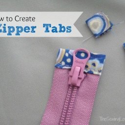 Обработка конца молнии