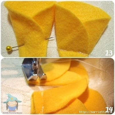 Подушка с объёмным цветком