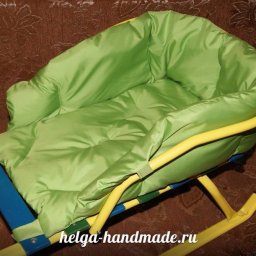 Шьем теплый матрасик для детских санок