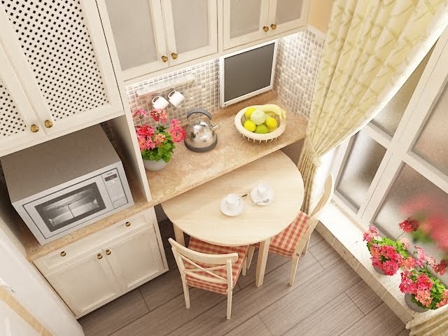 Стол для маленькой кухни: подборка идей