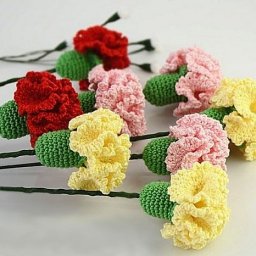 ​Вязаные гвоздики