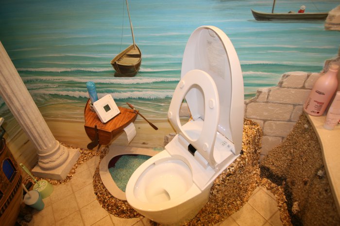 3D-эффекты в туалете: идеи дизайна