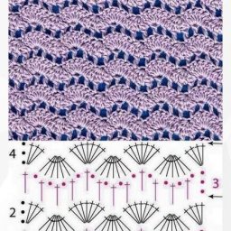 Ажурные узоры️ крючком