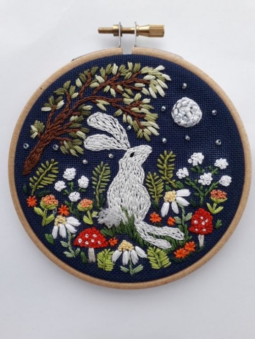 ​Идеи вышивки, оставленной в пяльцах