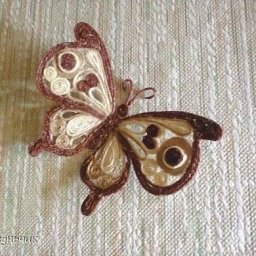 ​Интерьерная бабочка в технике шпагатной филиграни: мастер-класс