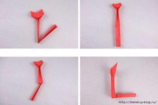 Кошечка оригами